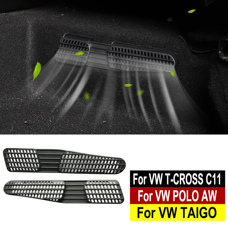 

Car Air Vent Cover For VW T-CROSS POLO AW MK6 TAIGO Rear Seat Air Outlet Cover Interior Accessories