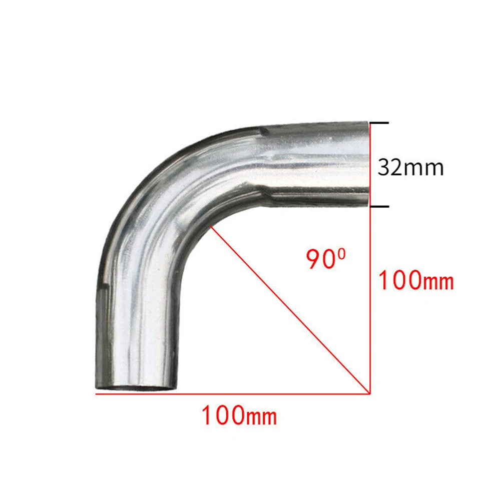 19-51mm Stainless Steel Elbow Multipurpose Exhaust Elbow 90 Degree Mandrel Bend Polished Pipe DIY For Forming/repairing Pipes