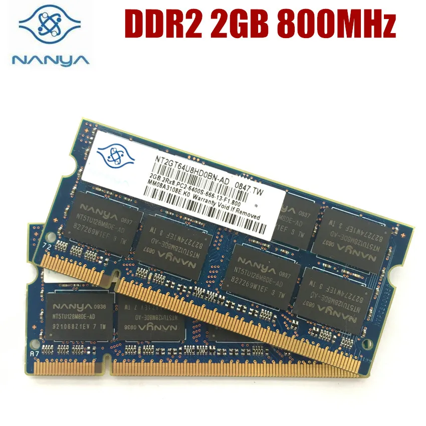 USB Elixir DDR2 2GB 2Rx8 PC2 6400S 5300S Laptoop RAM DDR2 2G 667 800MHz Memori Laptop Notebook