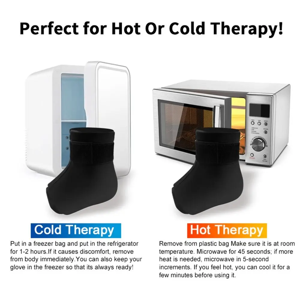 Riutilizzabile Hot Cold Therapy caviglia piede impacco di ghiaccio avvolgere Gel solido sollievo dal dolore alla caviglia artrite piede impacco di ghiaccio avvolgere protezione della caviglia uomini