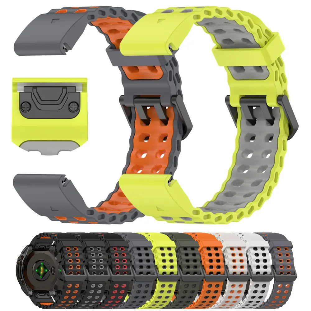 Armband für Garmin Tactix 8 AMOLED 51 mm Fenix 7X Pro 5X 6X Epix Pro 51 mm Instinct 2 (45 mm) Forerunner 955 Quick Fit 22 mm 26 mm Band