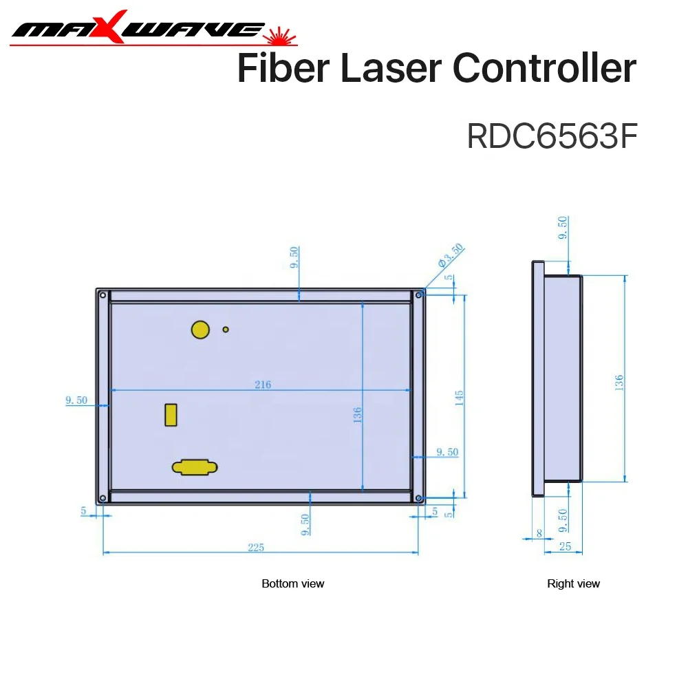 Fiber Laser Cutting Machine Control System Control Panel Board Original Ruida RDC6563F BM138