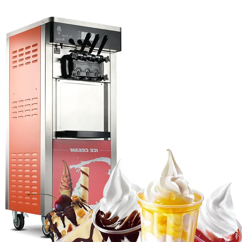 Commercial Multi-Flavor Soft Ice Cream Vending Machine with SDK Functionality