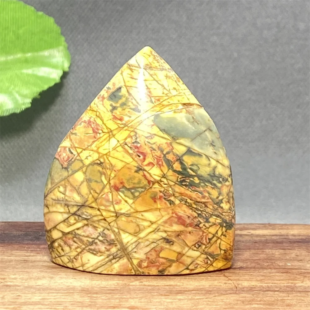 Natural Red Turquoise Free Form Ornament Cream Healing Meditation Chakra Torch Prayer Home Decor