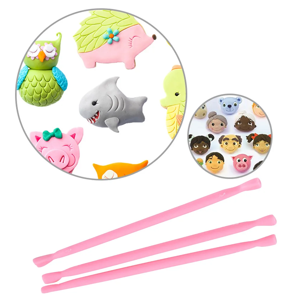 

11 pcs Cake Mold Set Fondant Eye Sculpting Tool Carving Cakes Pottery Kit Dotting Pens Double Ended Clay Tools Soft Tips Baking