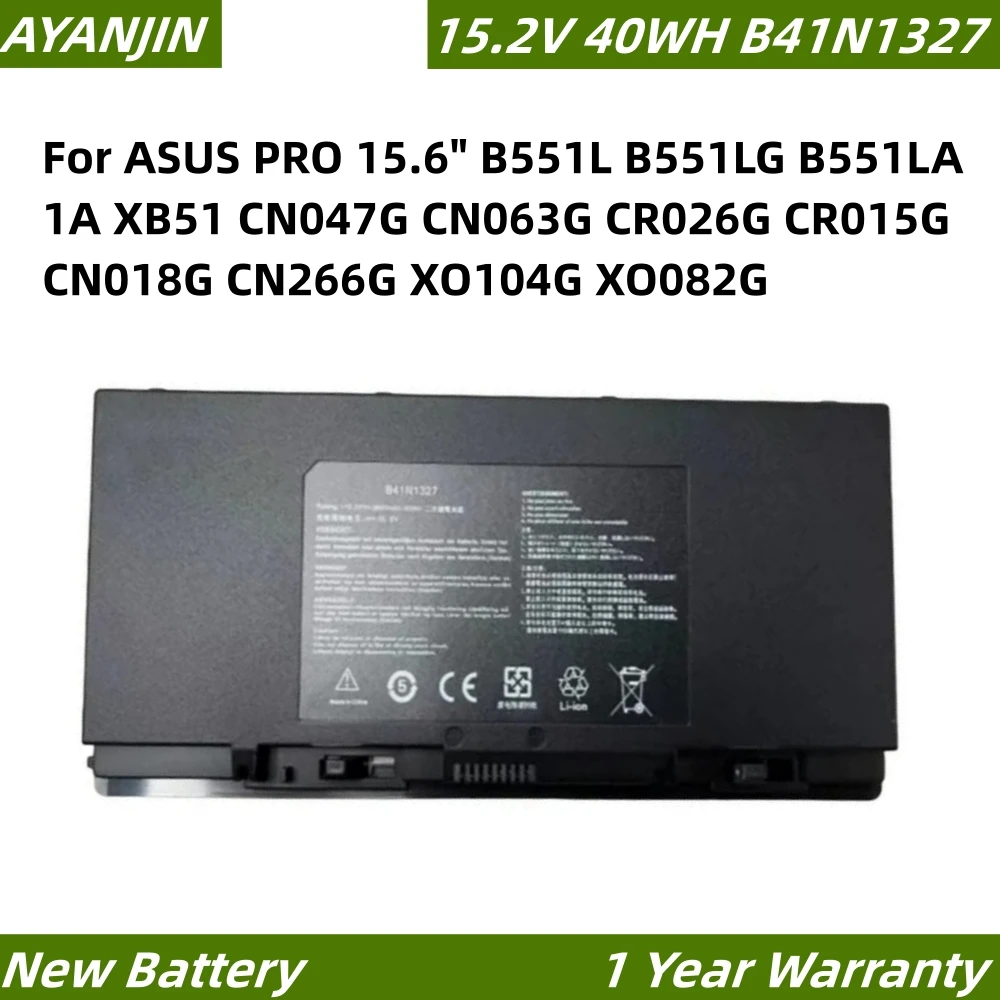 

B41N1327 Laptop Battery For ASUS PRO 15.6" B551L B551LG B551LA 1A XB51 CN047G CN063G CR026G CR015G CN018G CN266G XO104G XO082G