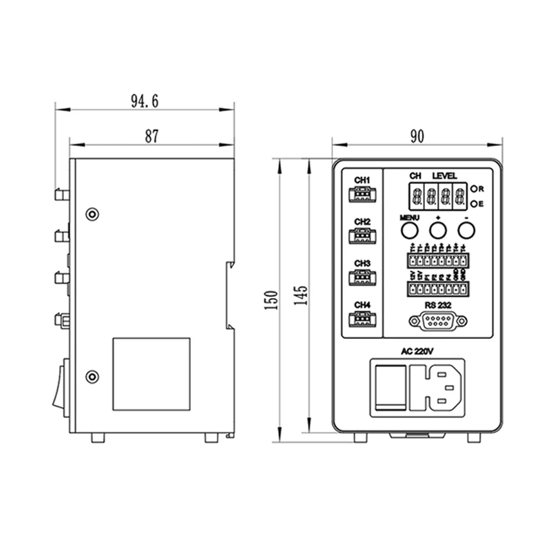 MF01 Brightening Flash Controller, with built-in 48V switching power supply, instantaneous maximum current of 20A