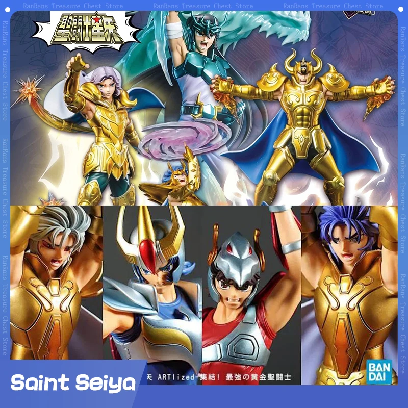 Original Bandai Saint Seiya Figure Bntsh Ichiban Kuji Gemini Saga Pegasus Phoenix Ikki Aries Taurus Aldebaran Action Figure Toys