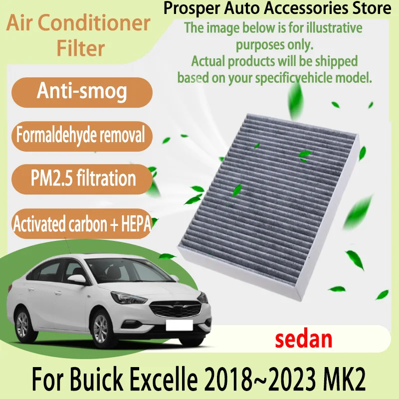 

For Buick Excelle 2018~2023 MK2 Car Cabin Pollen Air Conditioning A/C Filter Cabin Filter with Activated Carbon Car Accessories