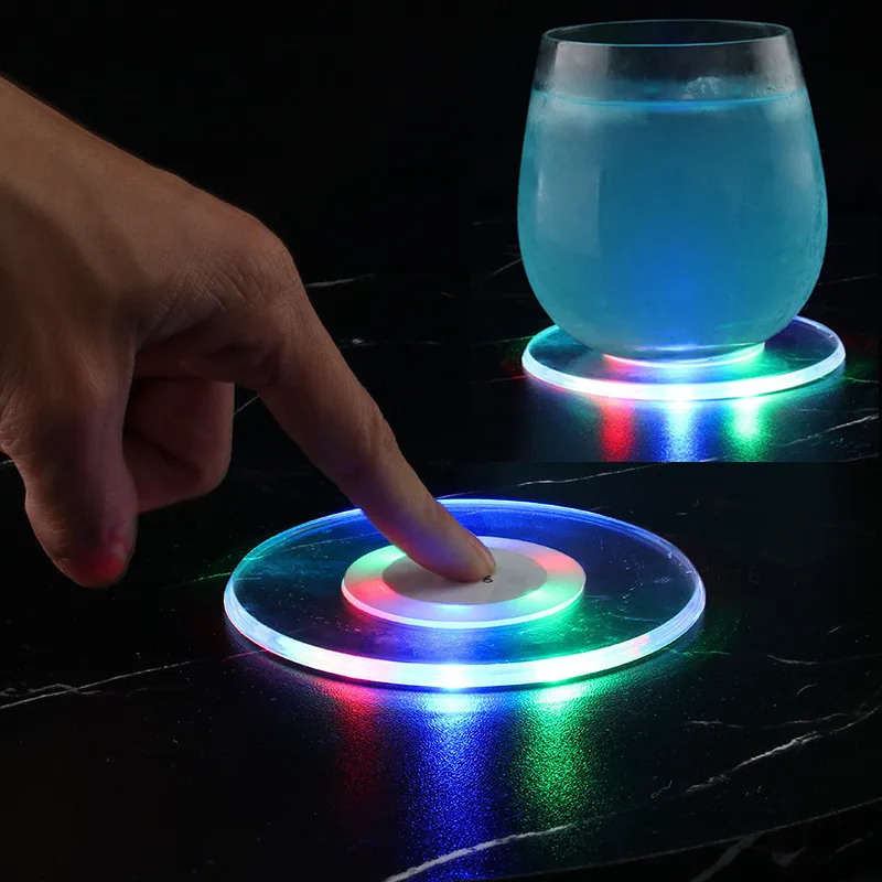 Améliorez Votre Table avec des sous-verres lumineux à LED Durables pour la Maison & le Jardin