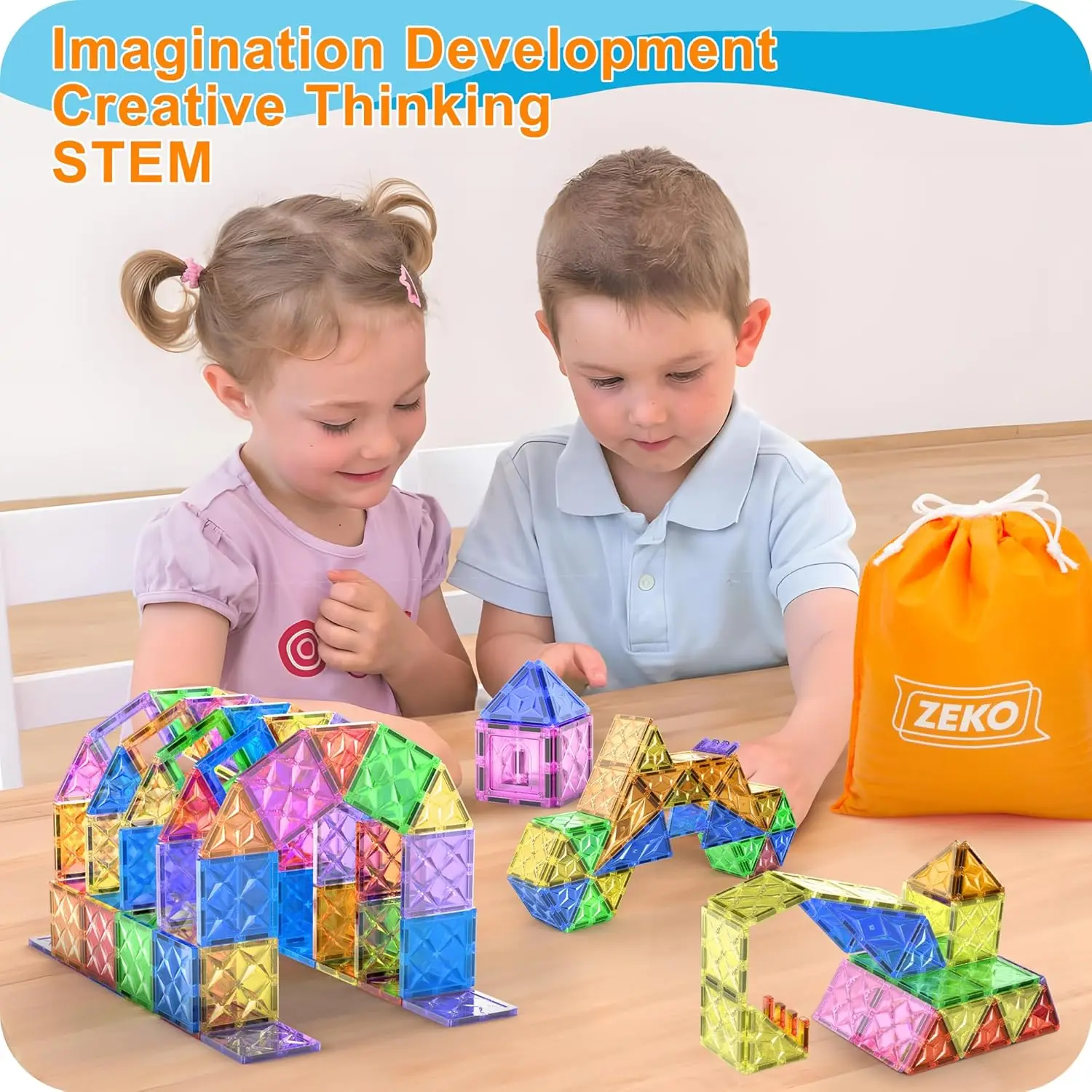 42 Stuks Magnetische Speelborden Tegels Set Magneet Speelgoed voor Peuters STEM Bouwstenen Zintuiglijke Creatieve Kinderen Manipulatieve Leren