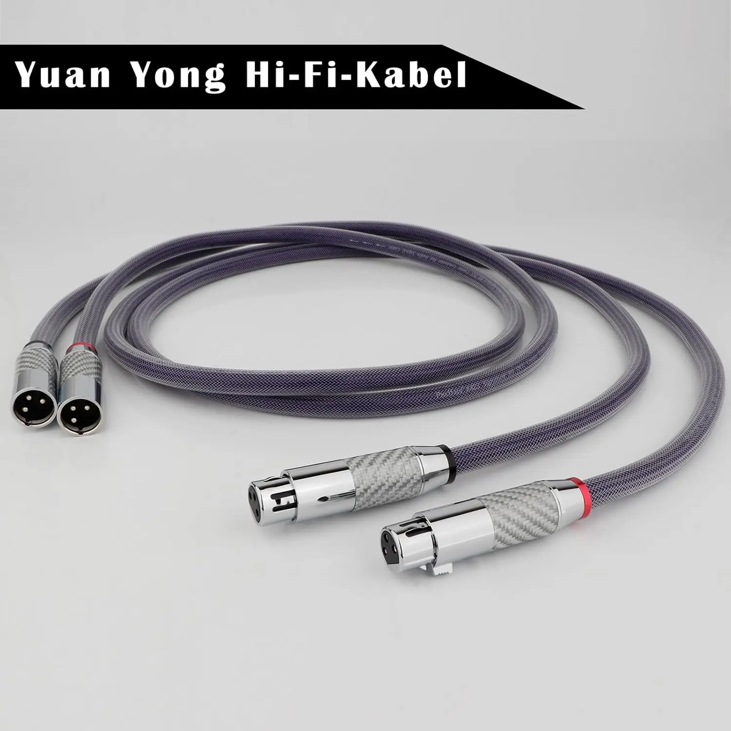 Preffair Hi-end XLR Cable Audio Cable 18 AWG Microphone Cable 3-Pin XLR Male to Female 8N OCC Stereo Cable with Connector