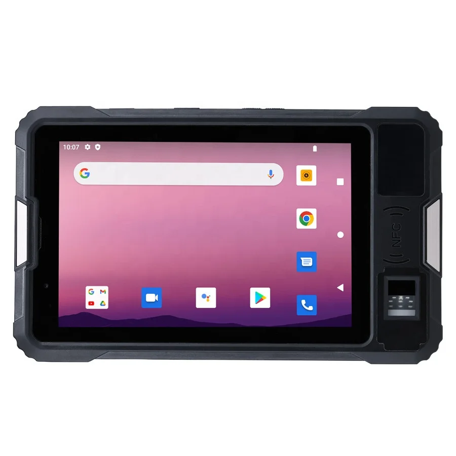 swell V810 android12 front facing rfid nfc reader built in wall mount holder option 8inch ip68 rugged tablet for business