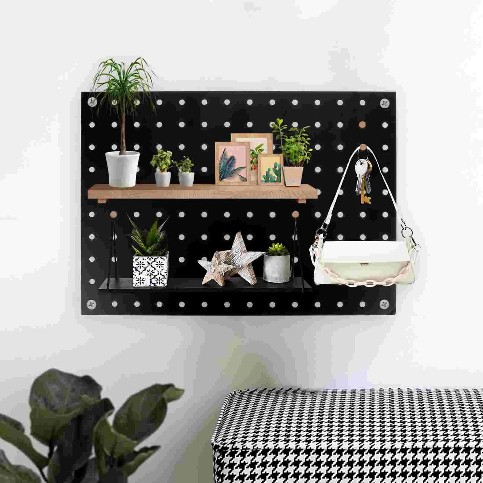 Peg Board Tool Organizer Display Panel and a Wide Range of Pegboard Accessories for Wall Organization and Storage