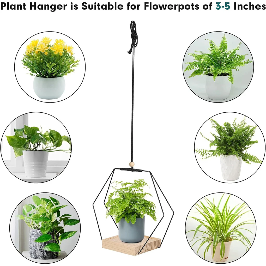 

Metal Elegant Plant Hanging Lamp For Candles And Vases No Tools Required Vases And Other Decorations