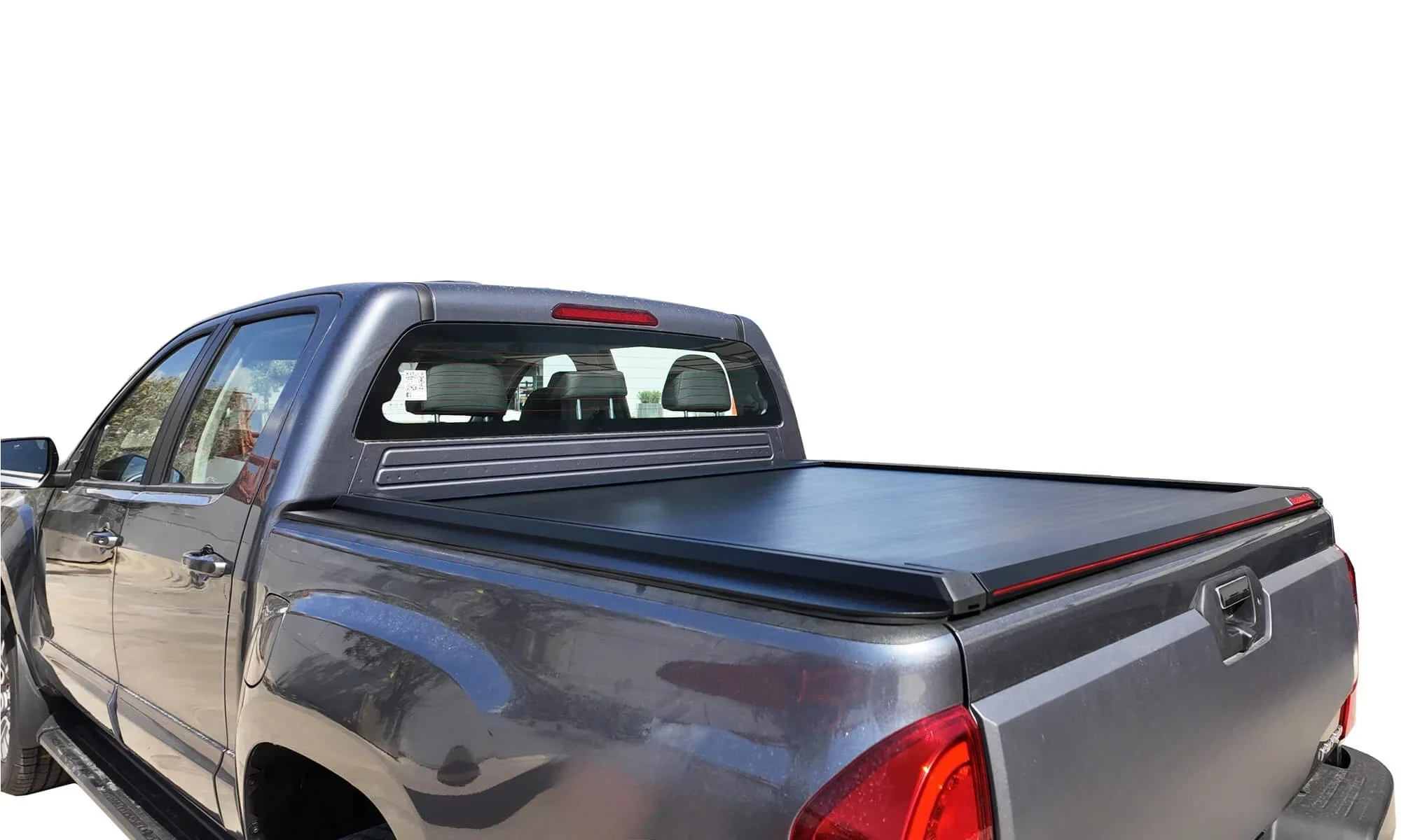 Electric Manual Retractable Folding Tonneau Cover Rear Trunk Lid Tray Bed Cover with Roll Function Waterproof for Foton