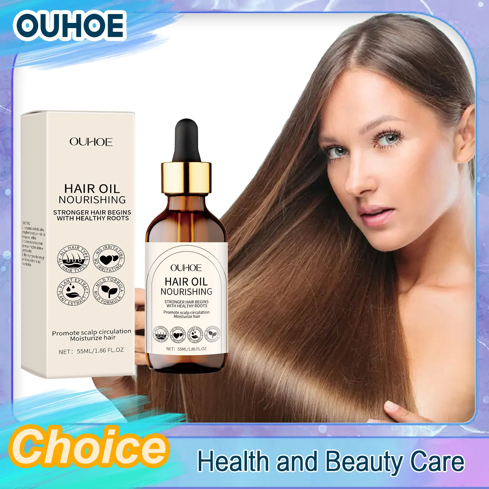 

Dense Hair Essential Oil Repair Damaged Hair Split Ends Dry Smoothing Softening Strengthening Deep Nourishment Shiny Hair Care