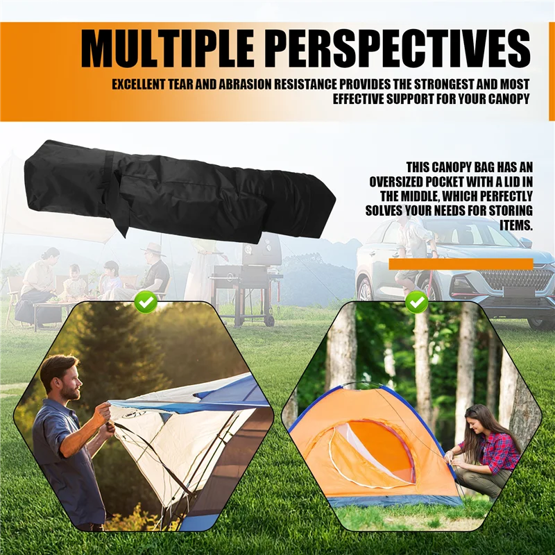 

ELOS-10 X 10 X 62In Canopy Bag Replacement For 10X 10 Up Canopy Tent With Roller Wheels-Canopy Carrying Bag With Handles