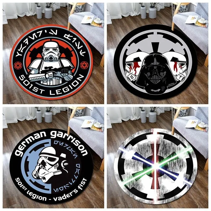 Hasbro Star Wars Circular Floor Mat Print Round Carpet Living Room Bedroom Table Chair Sofa Decorative Carpets Exquisite Gifts