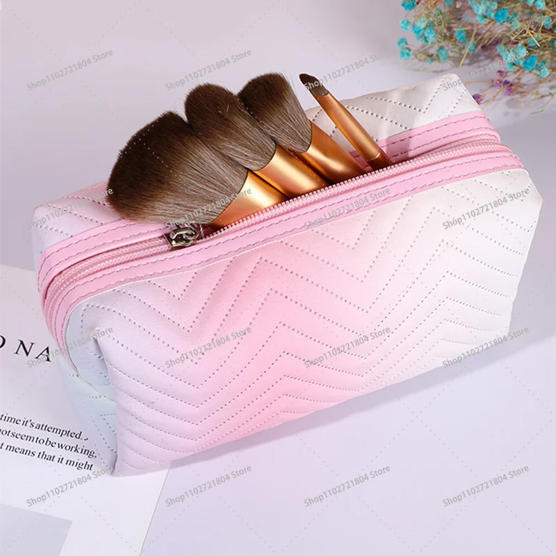 Kirbys High Capacity Fashion Cosmetic Bag for Women Anime Cartoon Printed Makeup Pouch Female Travel Portable Washing Bags Gifts