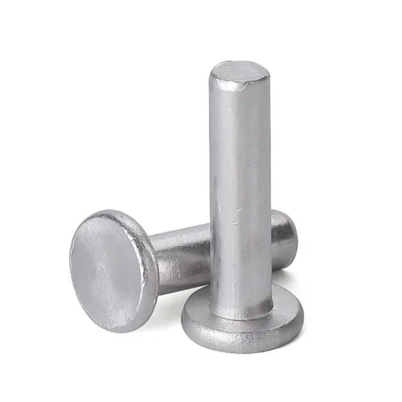 M2 M2.5 M3 M4 M5 M6 M8 Flat Aluminium Rivets  Round Solid Rivet Self Plugging Knock-on Rivet Nail Bolt 10~500pcs
