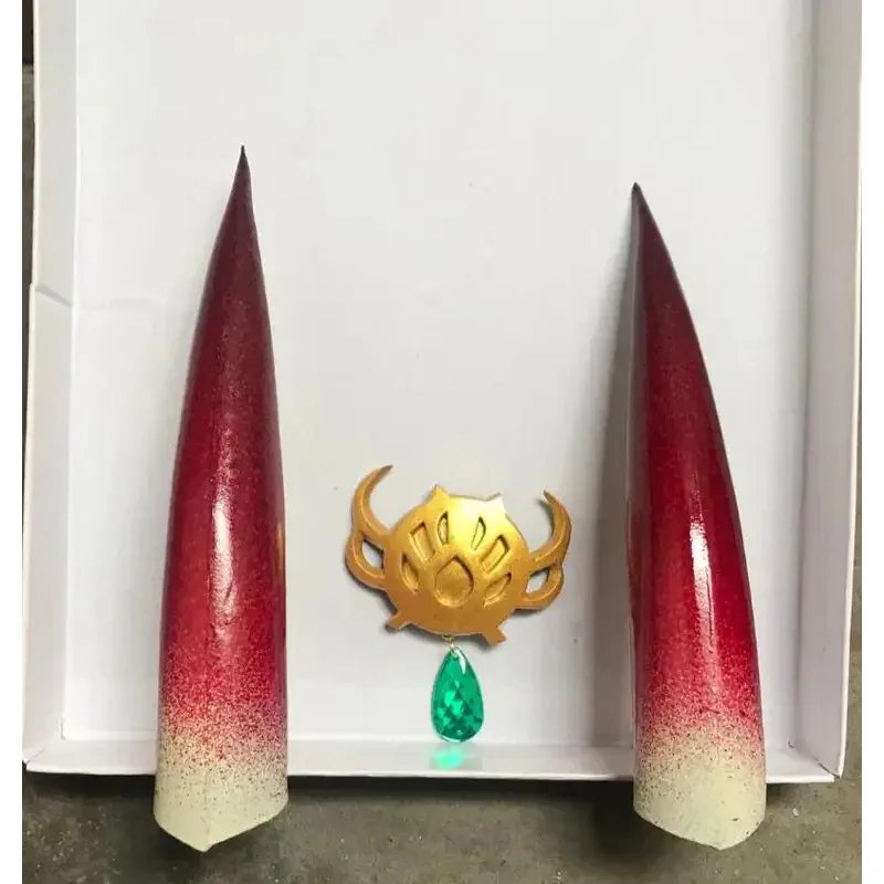 qq 123Shuten コスプレ運命グランド注文 FGO 合成紫髪 Shuten Douji 角牛角ヘッドウェアかつら