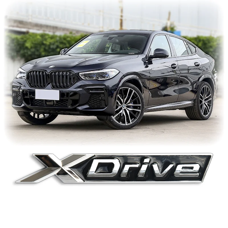 

New 3D ABS Car Trunk Sticker XDrive Emblem Badge For B-M-W Sport Series 2015-2022 X1 X3 X4 X5 X6 X7 Styling Discharging Capaci