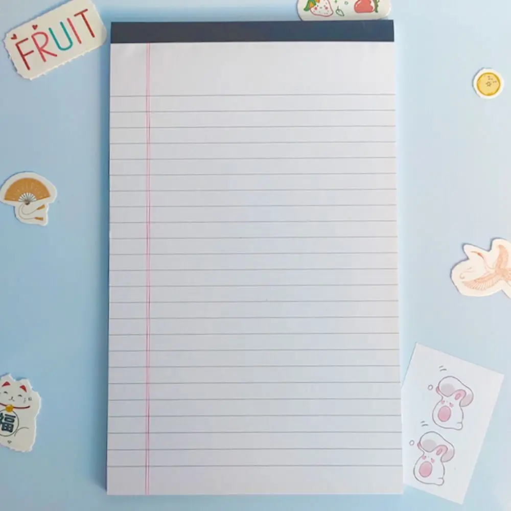 Multi-functional A5/A4 Notebook 50Sheets Tearable Legal Pad Memo Pad Gift
