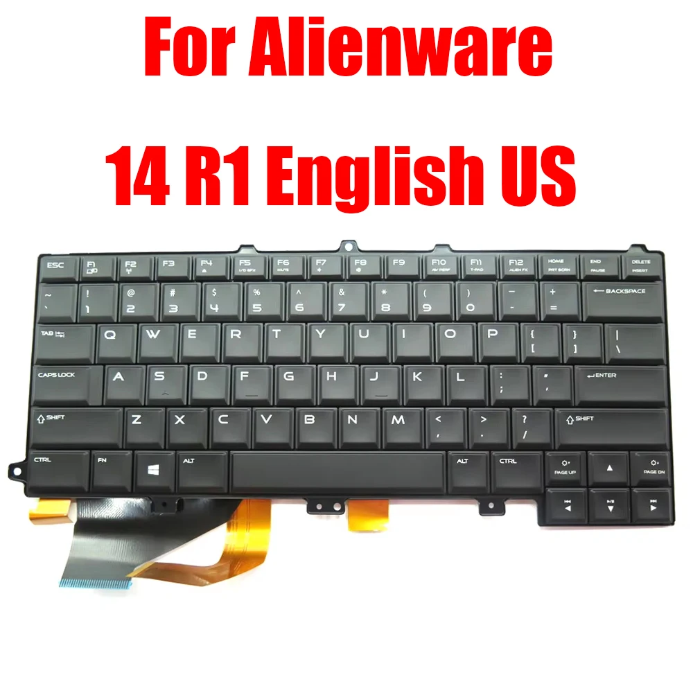

Laptop Keyboard For Alienware 14 R1 English US Black With Backlit