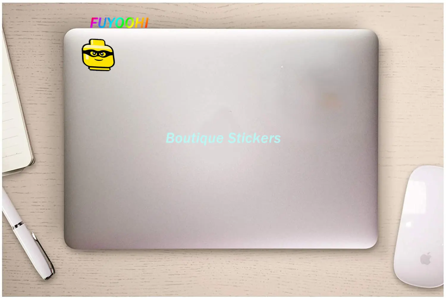 FUYOOHI Play Stickers Car Styling Decals Funny Cute Building Blocks Puppet Expression Motocross Bike Helmet Car Window Stickers