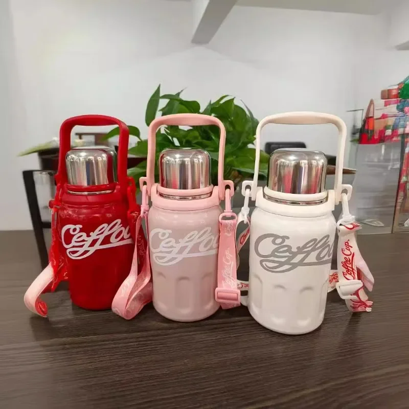 

New Stainless Steel High-value Thermos Cup Large Capacity Kettle Outdoor Portable Water Cup