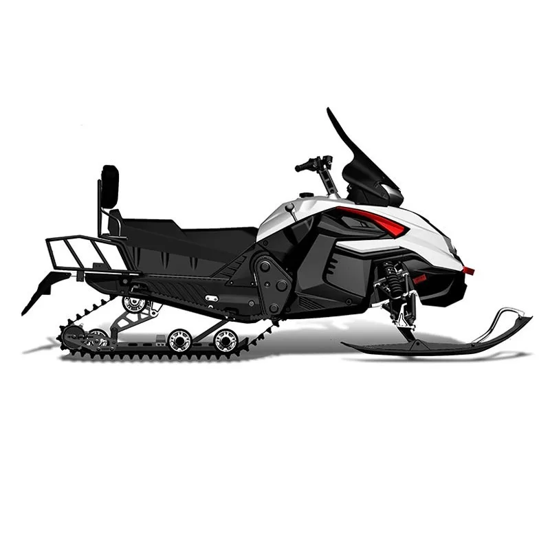 180CC toboggan all-terrain snow cross-country, tandem ski, tracked snowmobile