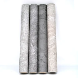1 Roll PVC Waterproof Self Adhesive Anti-Slip Floor Stickers Cement Gray Contact Paper for Hotel Home Decor Vinyl Floor Stickers