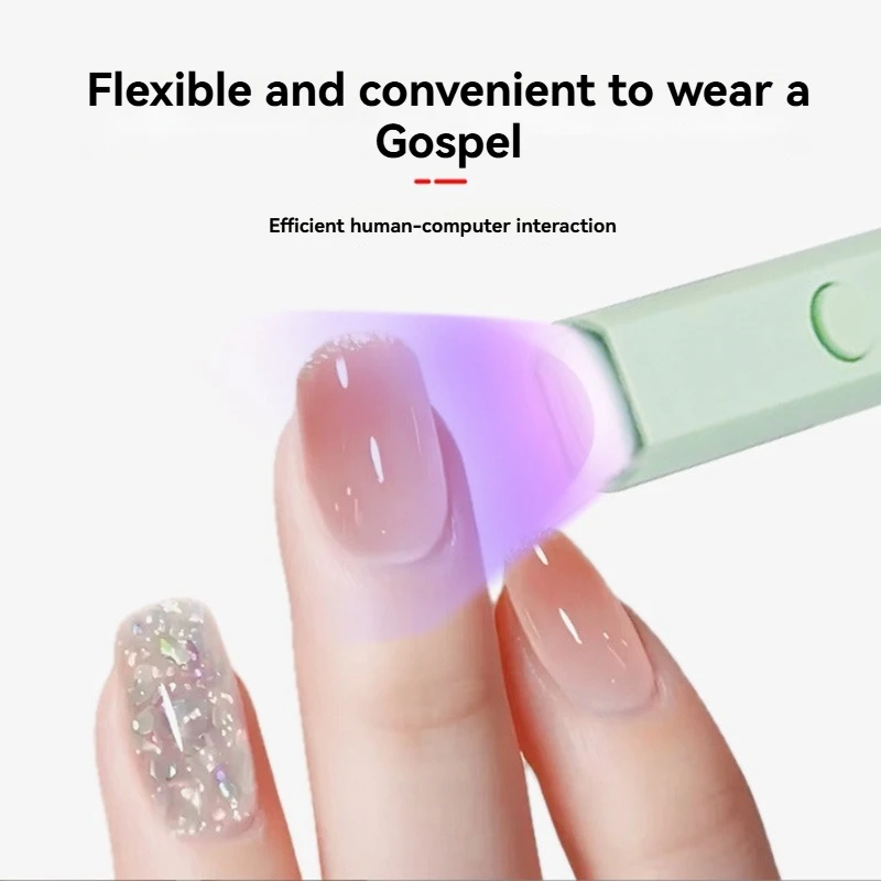 Mini Handheld Nail Fast Dryer Nail Curing Gel Nail Polish Baking Lamp Quick Light Dry no Black Hand One Word Nail Lamp