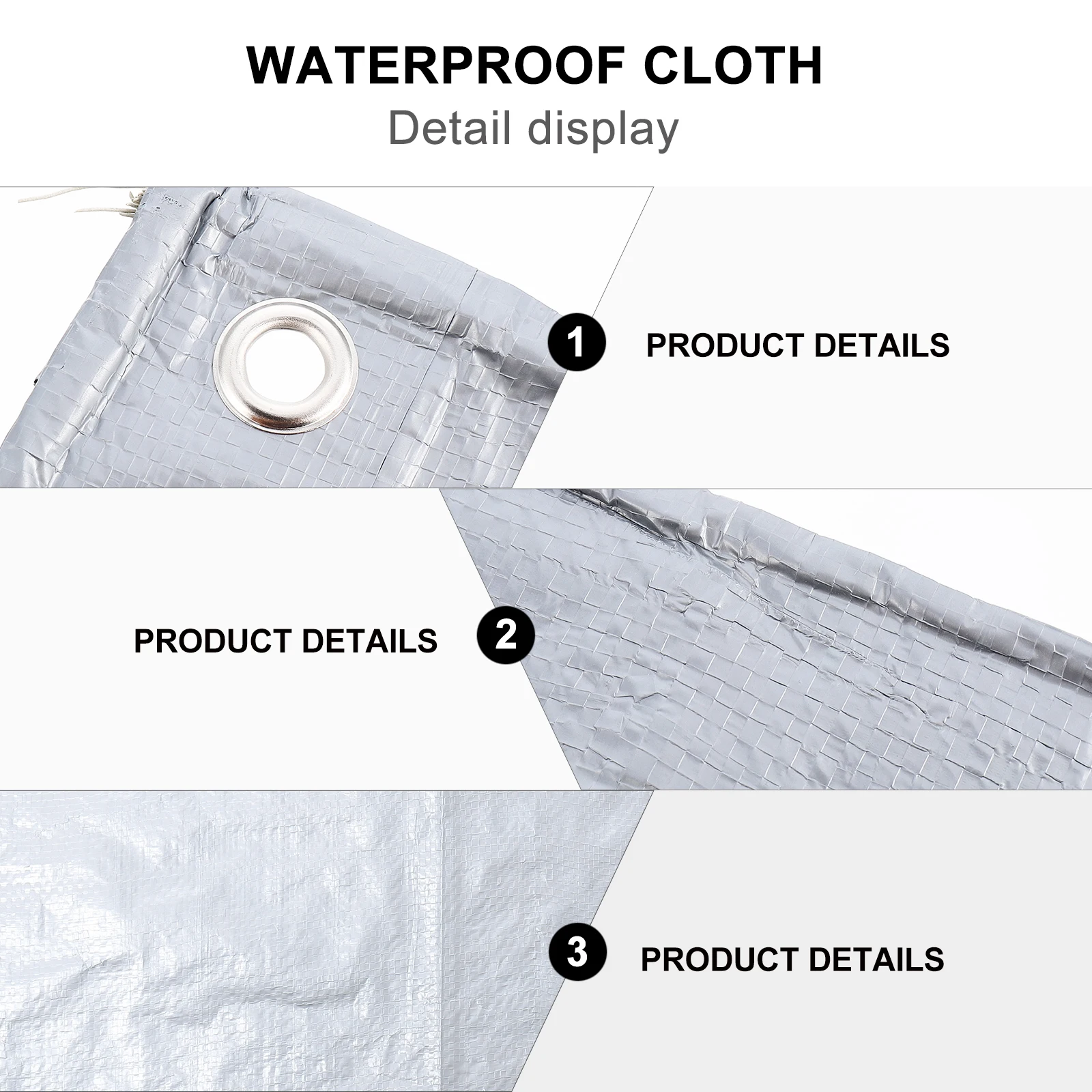 

Tarpaulin 2x3M PE Material Waterproof Shade Cloth Durable Rain Protection Reusable Easy Clean Outdoor Equipment Protection Cloth