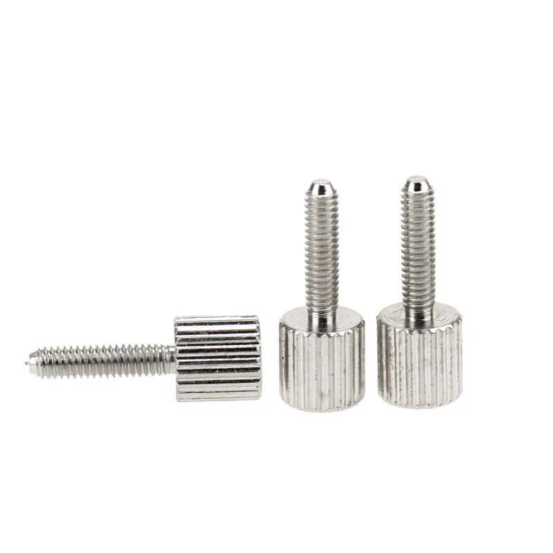 10pcs Thumb Screw M2.5*3.5/4/5/6/8/10 Hand Tighten Vernier Caliper Fix Camera Lens Screw Nail Bolt Fastener Carbon Steel