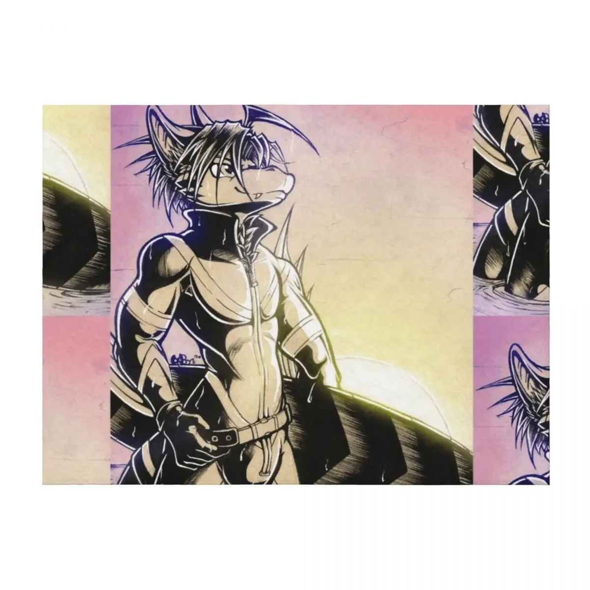 

Wyvern Surfin' Throw Blanket heavy to sleep Soft Heavy Comforter Blankets