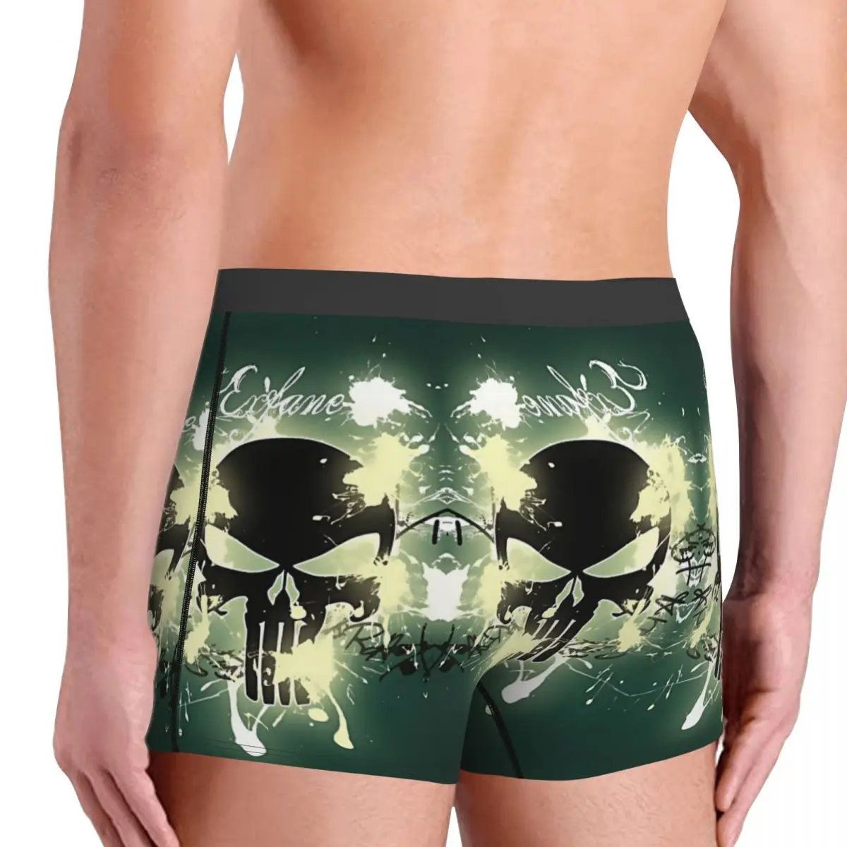 Personalizzato Maschio Divertente Punisher Cartoon Design Biancheria Intima Fumetti Trendy Supereroe Boxer Slip Pantaloncini Traspiranti Mutandine Mutande