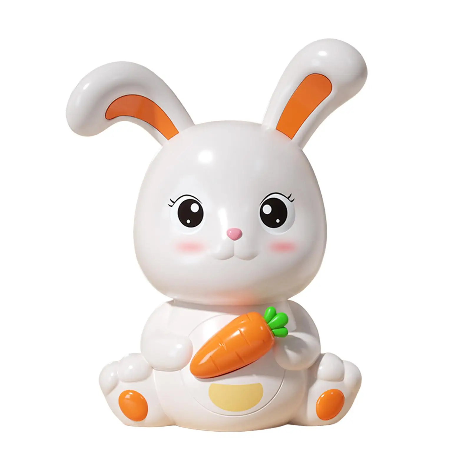 Bunny Piggy Bank Figurine Money Saving Box Animal Statue Crafts Saving Box for Shelf Home Desktop Bedroom Birthday Gifts