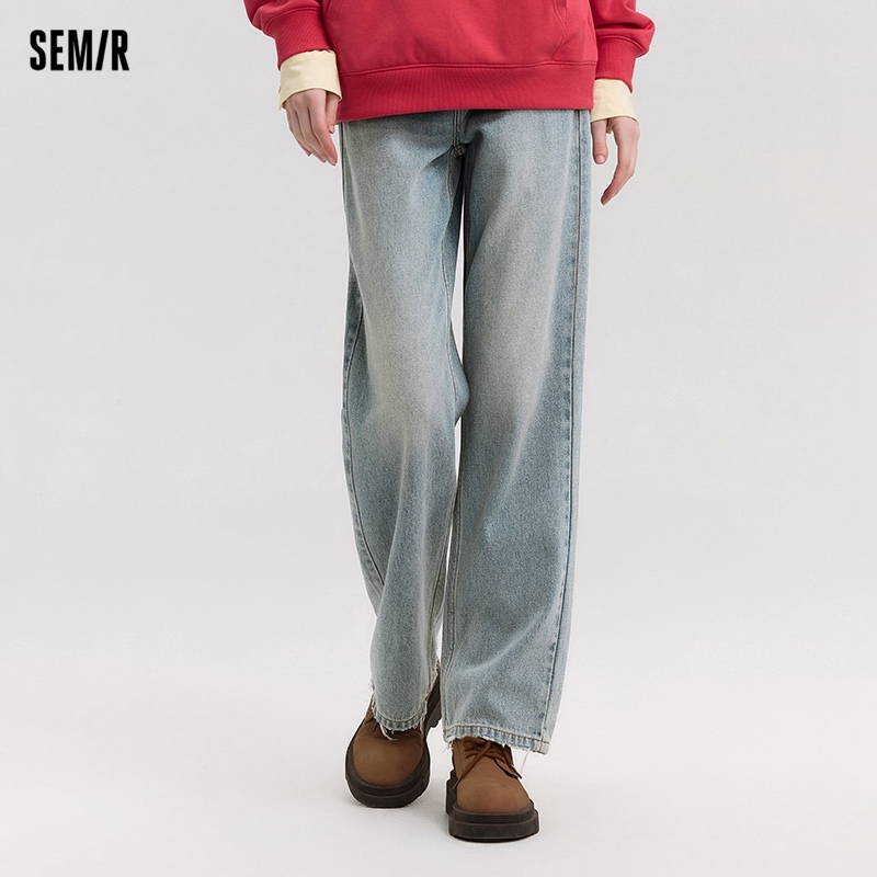  Semir Jeans Women Vintage Long Trousers 2025 New Spring Wide-leg Trousers Comfortable Soft Versatile Trousers 