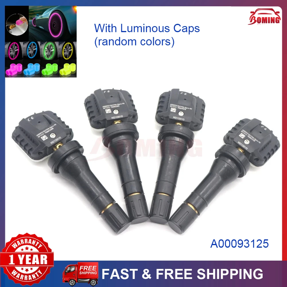 

Новый автомобильный датчик давления в шинах A00093125 для Beijing RUBIK 2022-24 для BAIC BJEV EU5 2021-2024 EU7 2019-2023 TPMS 433 МГц 00093125