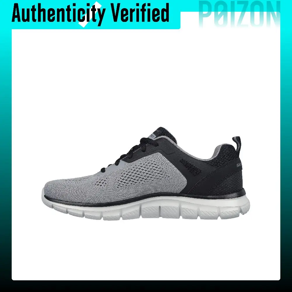Skechers TRACK Low top Running Shoes Men's Black Gray 232698-GYBK