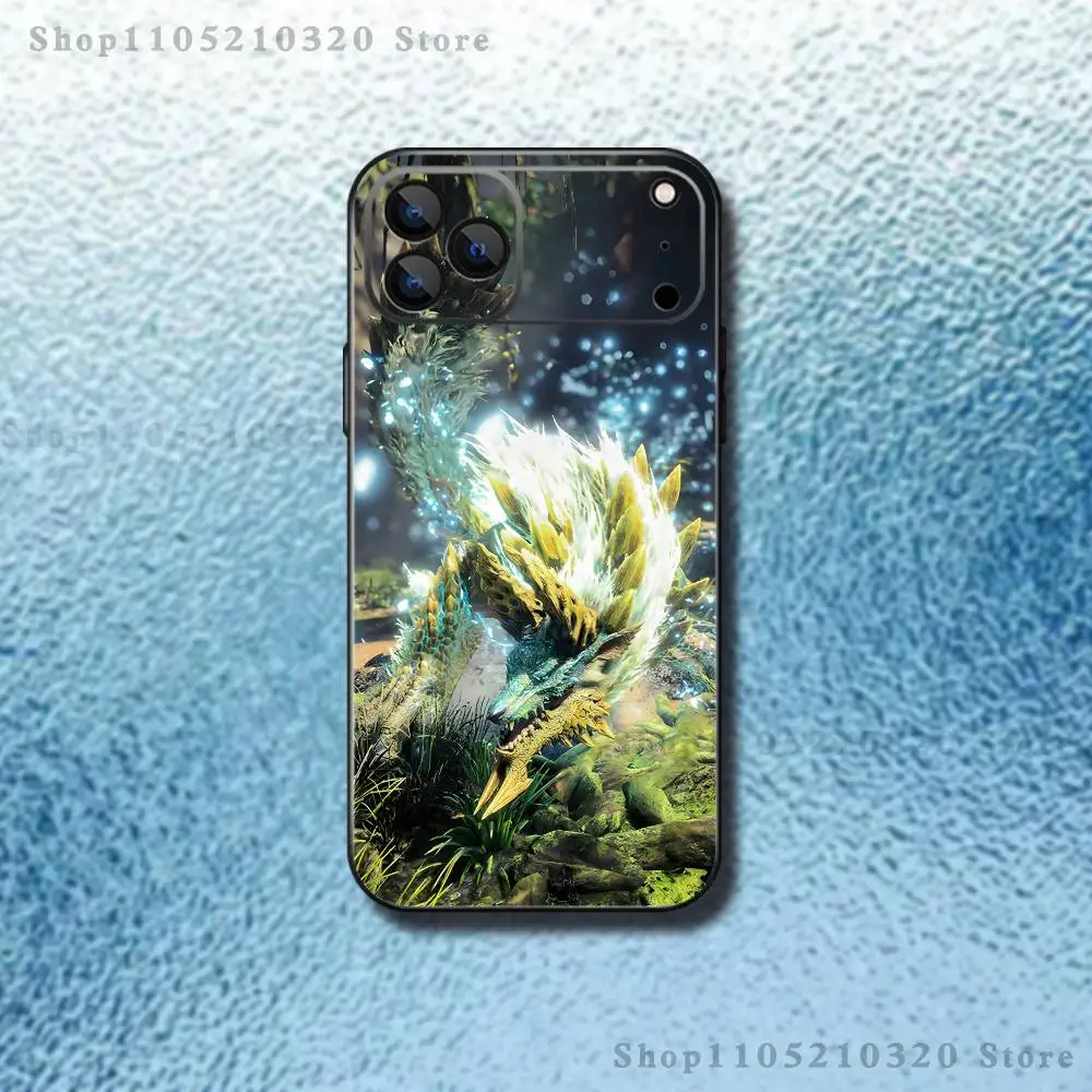 حافظة هاتف Monster Z-Zinogre Hunter لهاتف iPhone 17,16,15,14,13,12,11,Pro,Max,Plus,E,SE4,Air,Mini Black Soft Funda #6