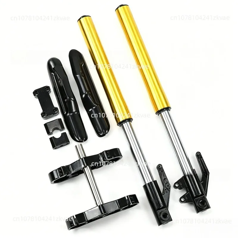 710 Front Inverted Fork Shock Absorbers 45MM/48MM, With Upper And Lower Plates Installed,