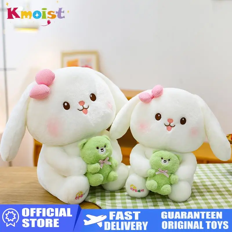 

Cute Soft Hug Bear Rabbit Dolls Plush Toy Hanging Ear Rabbit Stuffed Toys Sleeping Pillow Cute Doll Girl Gifts for Kids Adults