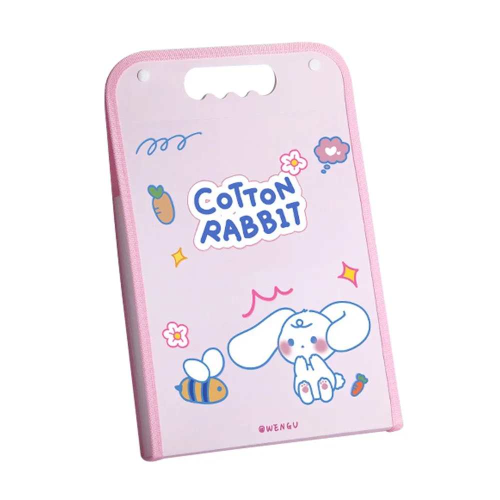 

Large Capacity A4 File Folder 13-Layer Cartoon Animal Expanding Accordian Organizer Waterproof Handheld Test Paper Storage Bag