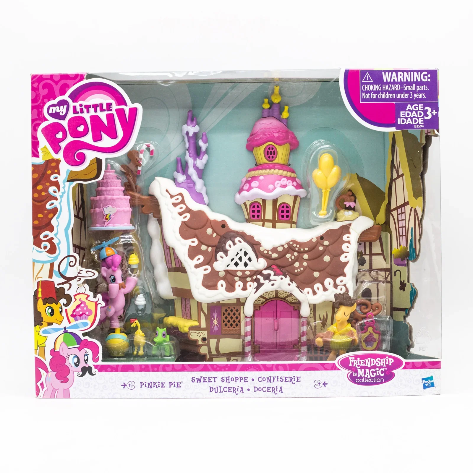 Hasbro PONY PONY PONY PIE PIE PIE Sweet Shoppe friendshop คือคอลเลกชันมหัศจรรย์ B3594ตุ๊กตาของขวัญของเล่นหุ่นอะนิเมะเครื่องประดับ