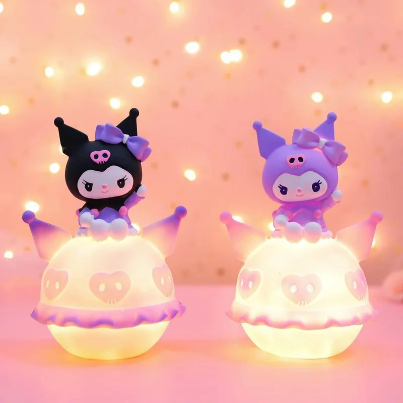 Sanrio Kuromi My Melody Night Light Glowing Toy Children Bedside Lamp Anime Kawaii Gift Decorative Ambiance Light Girl Gift Toy