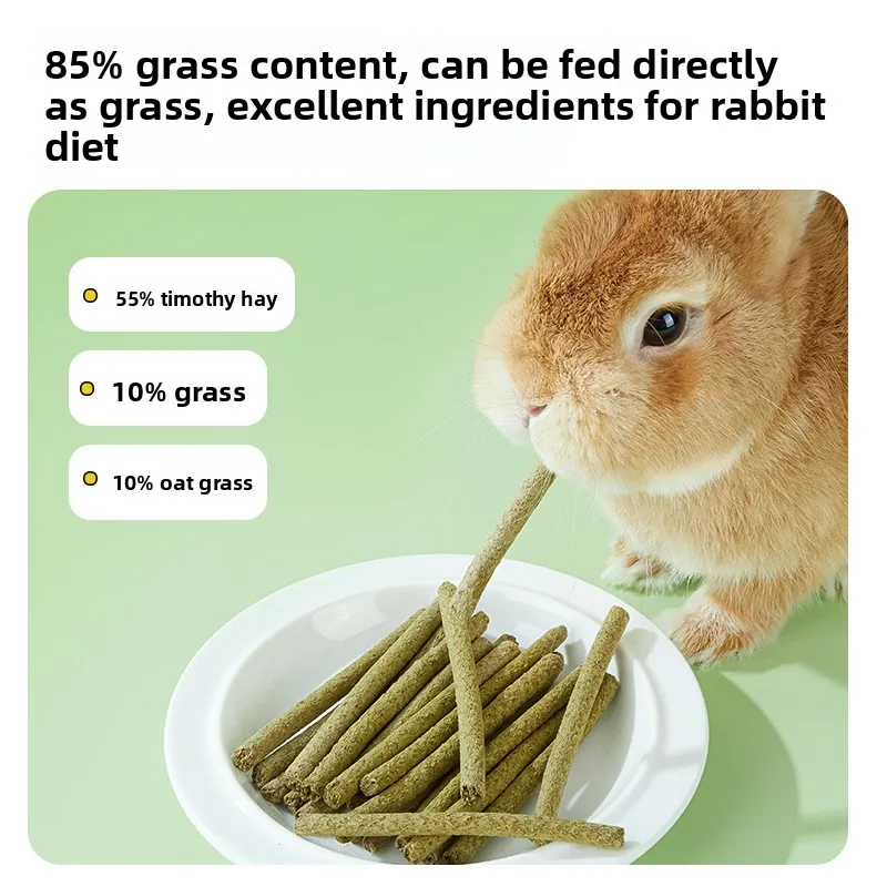 Yee Probiotic Timothy Hay Sticks-Complete Main Food for Adult&Young Rabbits and Guinea Pigs,Digestive Health&Balanced Nutrition