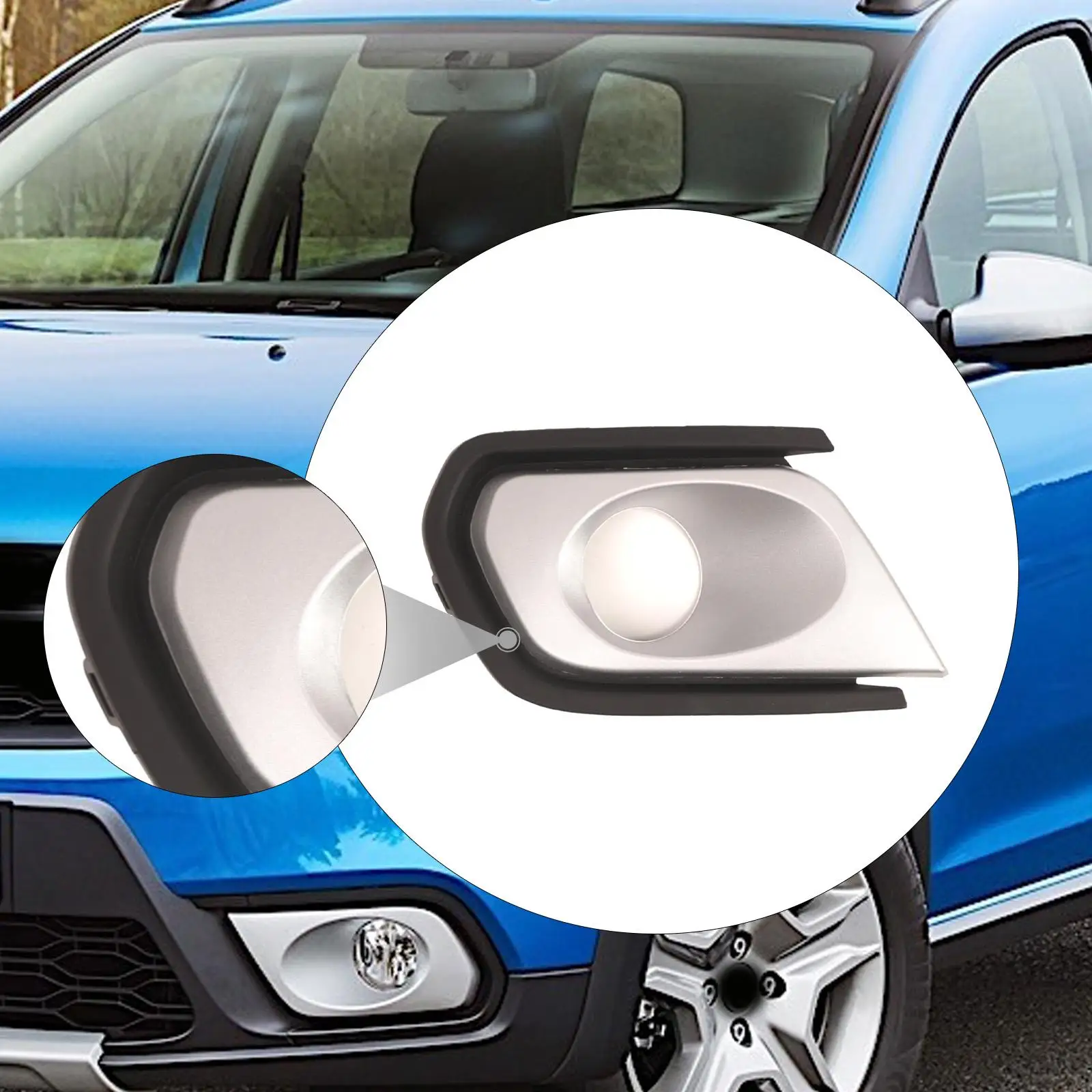 شبكة جانبية للمصد الأمامي 261A36699R شواية خفيفة للضباب لـ Dacia Logan #4